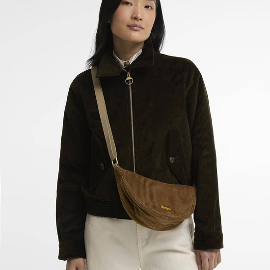 Young Ideas & Henmores -Mini Mia Cord Sling Bag -BR71 Brown -OS