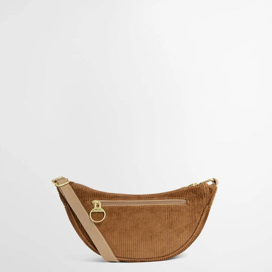 Young Ideas & Henmores -Mini Mia Cord Sling Bag -BR71 Brown -OS