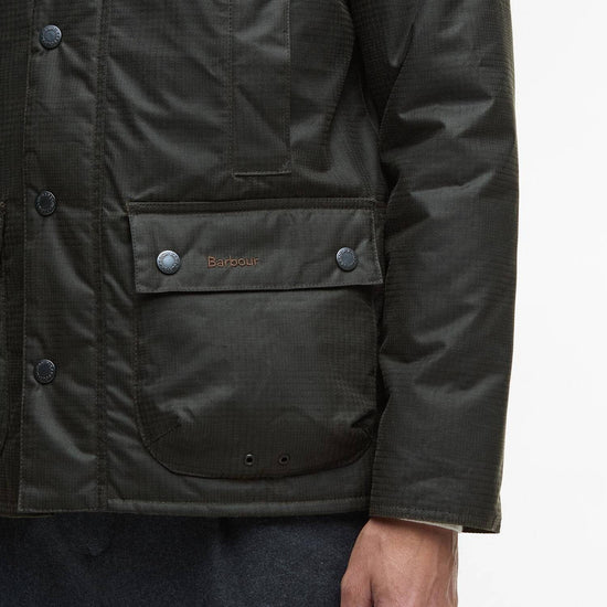 Young Ideas/Henmores - Modern Beaufort Check Wax Jacket - OL31 Olive Check - M