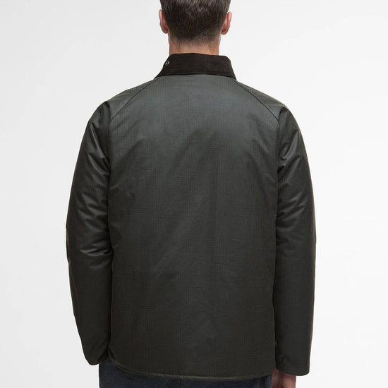 Young Ideas/Henmores - Modern Beaufort Check Wax Jacket - OL31 Olive Check - M