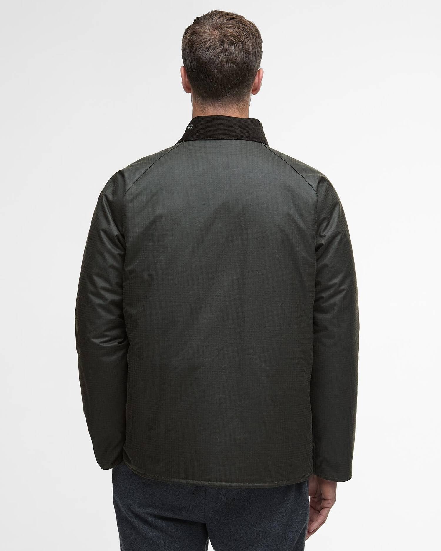 Young Ideas/Henmores - Modern Beaufort Check Wax Jacket - OL31 Olive Check - M