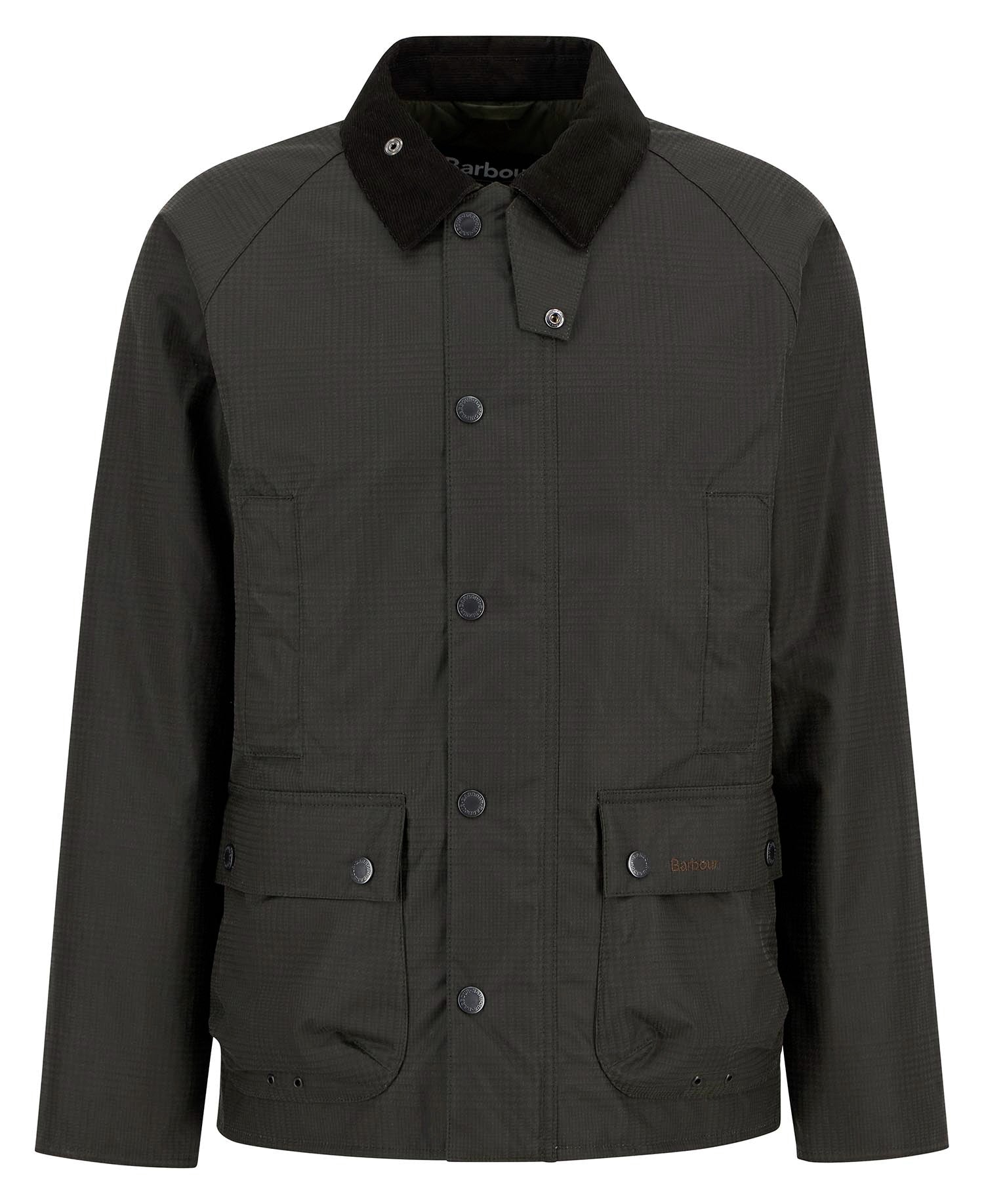 Young Ideas/Henmores - Modern Beaufort Check Wax Jacket - OL31 Olive Check - M