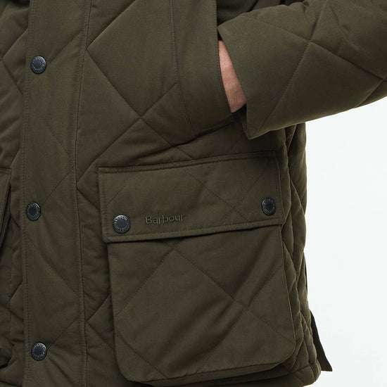 Young Ideas/Henmores - Modern Bedale Quilted Jacket - Olive - M