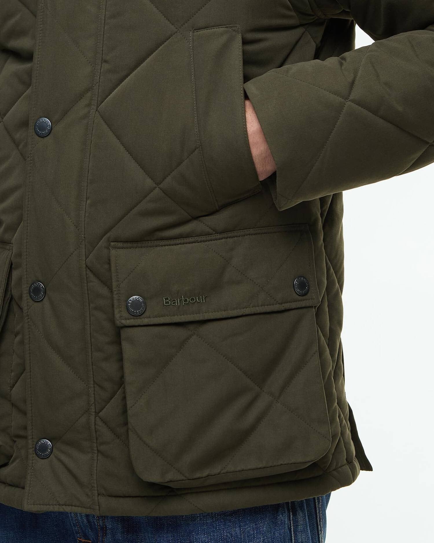 Young Ideas/Henmores - Modern Bedale Quilted Jacket - Olive - M