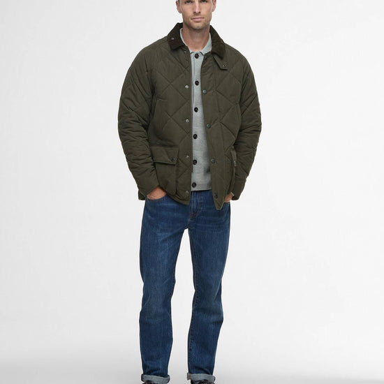 Young Ideas/Henmores - Modern Bedale Quilted Jacket - Olive - M