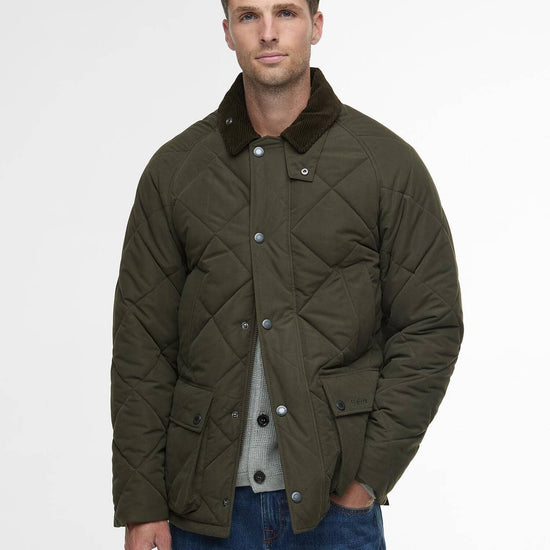 Young Ideas/Henmores - Modern Bedale Quilted Jacket - Olive - M