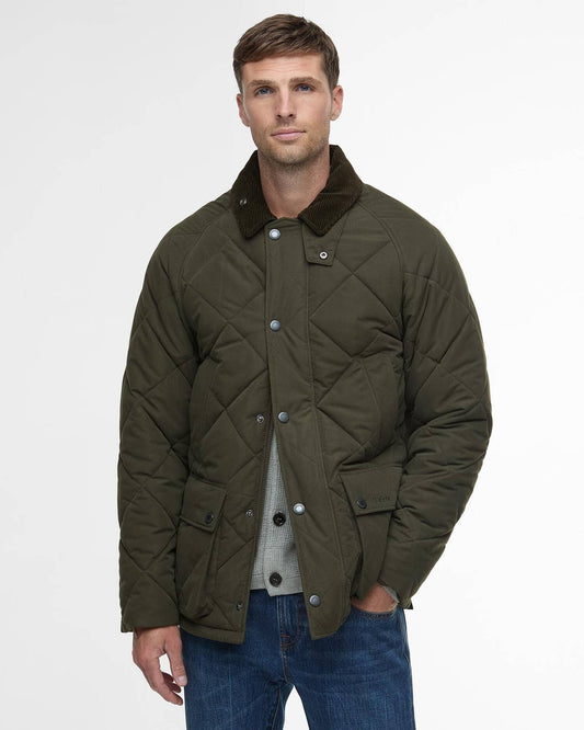 Young Ideas/Henmores - Modern Bedale Quilted Jacket - Olive - M