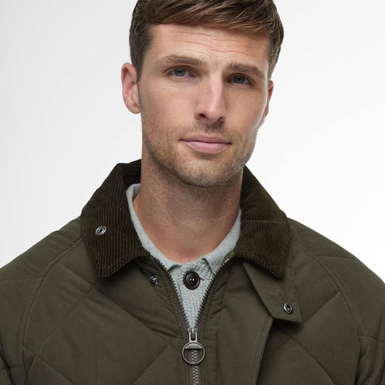 Young Ideas/Henmores - Modern Bedale Quilted Jacket - Olive - M