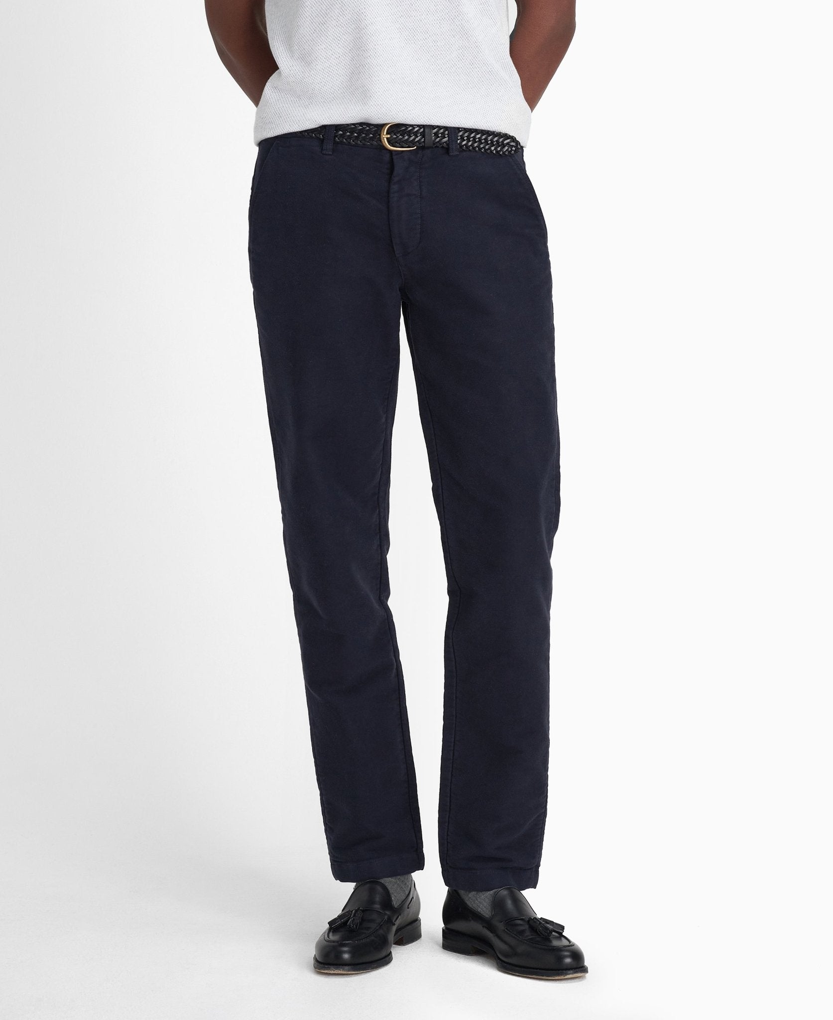 Young Ideas & Henmores -Moleskin Tailored Fit Trouser -SN71 Dark Sand -32/32