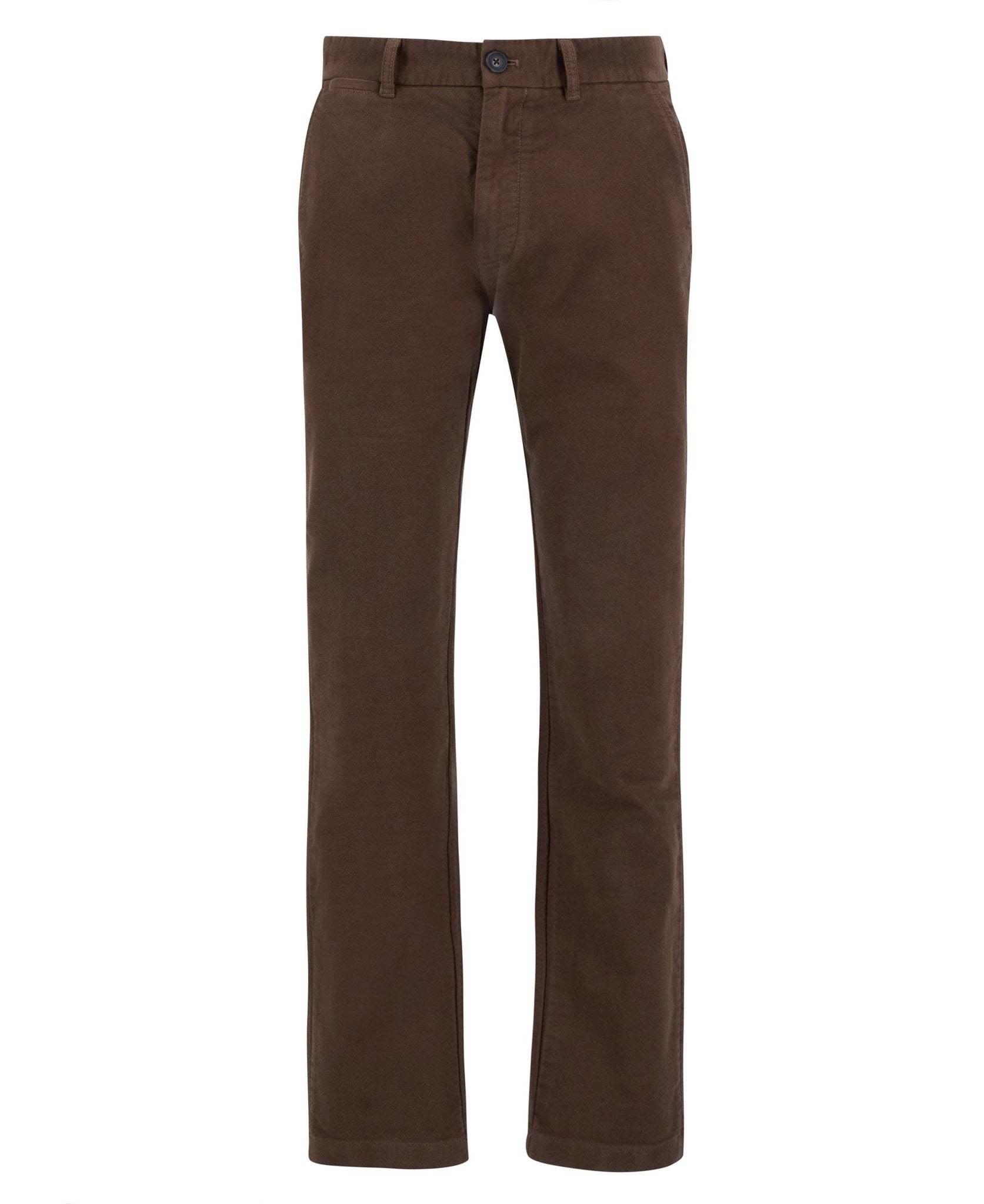 Young Ideas & Henmores -Moleskin Tailored Fit Trouser -SN71 Dark Sand -32/32