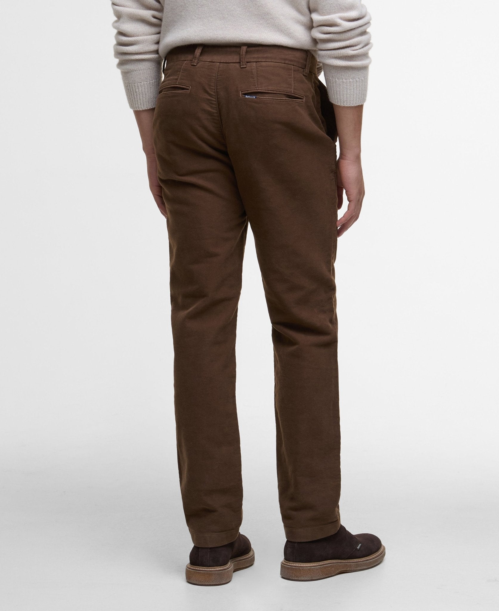 Young Ideas & Henmores -Moleskin Tailored Fit Trouser -SN71 Dark Sand -32/32