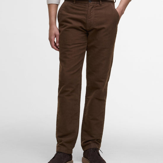 Young Ideas & Henmores -Moleskin Tailored Fit Trouser -SN71 Dark Sand -32/32
