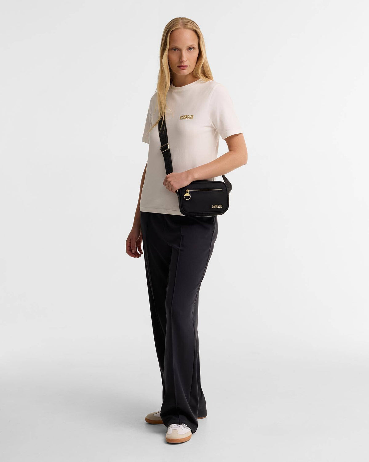 Young Ideas & Henmores -Monaco Baffle Quilt Crossbody Bag -BR91 Truffle -OS