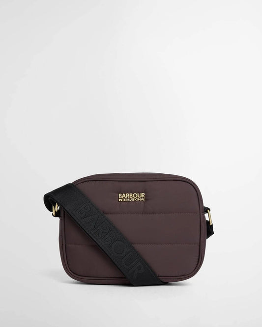 Young Ideas & Henmores -Monaco Baffle Quilt Crossbody Bag -BR91 Truffle -OS