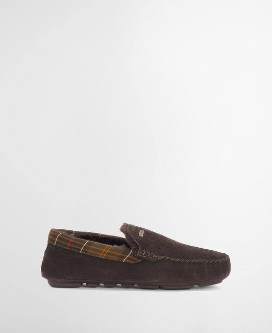 Young Ideas & Henmores -Monty Moccasin Slipper -BR51 Brown Suede -7