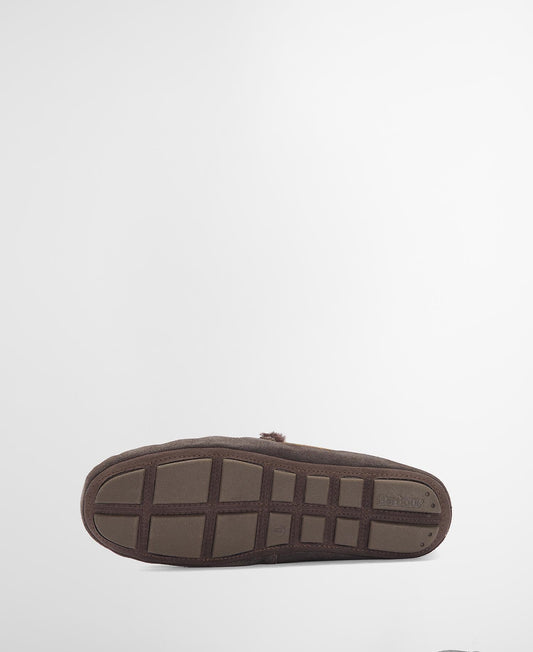 Young Ideas & Henmores -Monty Moccasin Slipper -BR51 Brown Suede -7