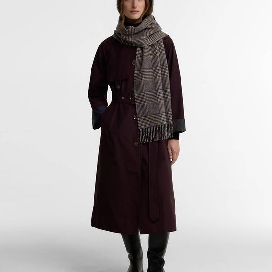 Young Ideas & Henmores -Mya Reversible Scarf -BR91 Mocha -OS