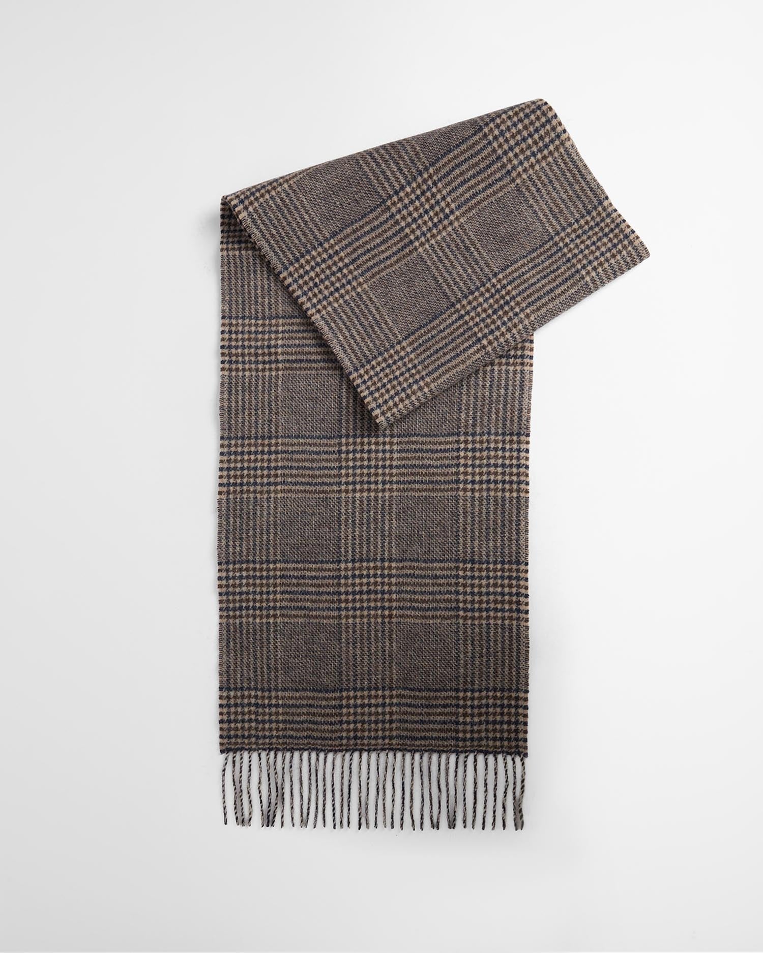 Young Ideas & Henmores -Mya Reversible Scarf -BR91 Mocha -OS