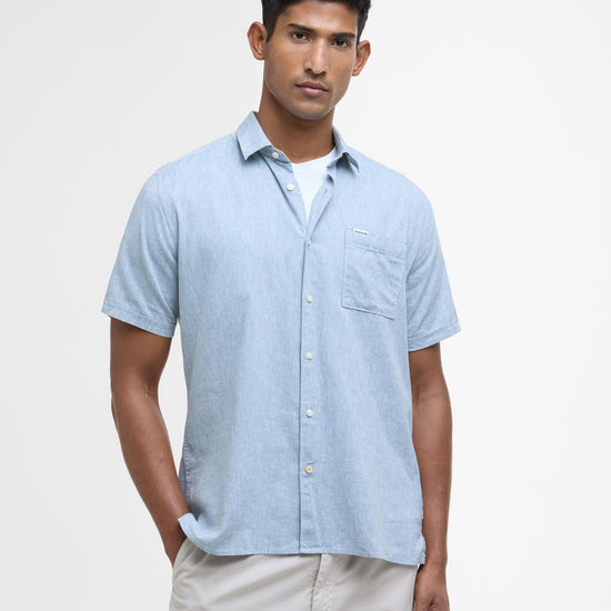 Young Ideas & Henmores - Nelson S/S Summer Fit Shirt - BU23 Lead - M