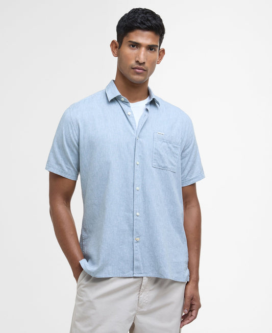 Young Ideas & Henmores - Nelson S/S Summer Fit Shirt - BU23 Lead - M