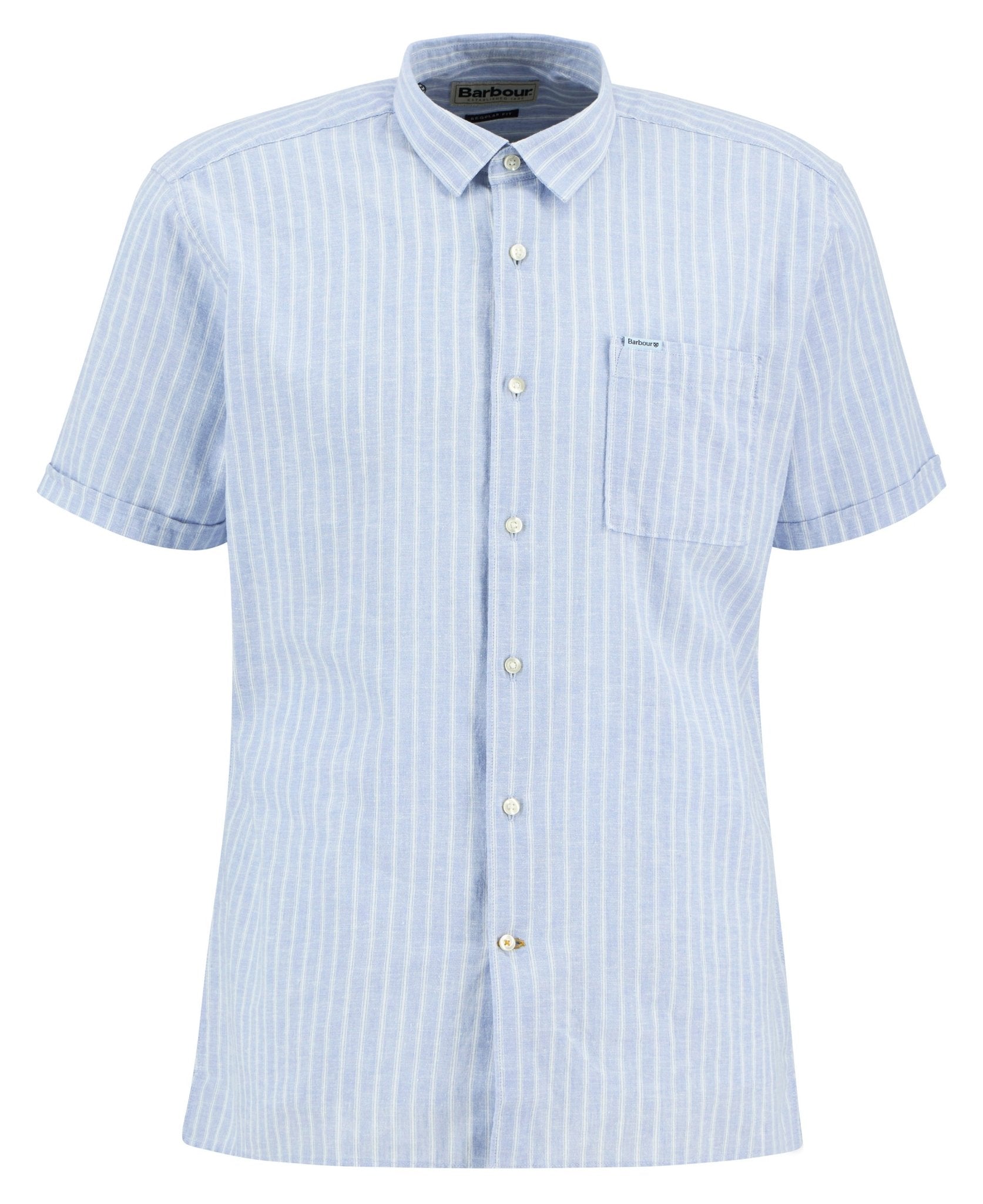 Young Ideas & Henmores - Nelson Striped Summer Fit Shirt - BL33 Blue - M