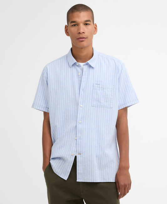 Young Ideas & Henmores - Nelson Striped Summer Fit Shirt - BL33 Blue - M