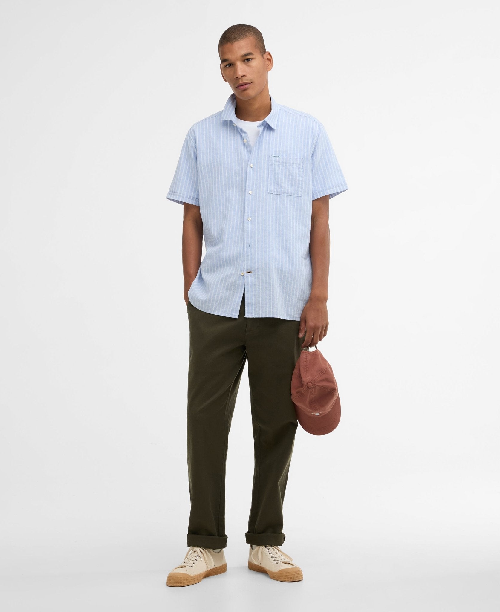 Young Ideas & Henmores - Nelson Striped Summer Fit Shirt - BL33 Blue - M