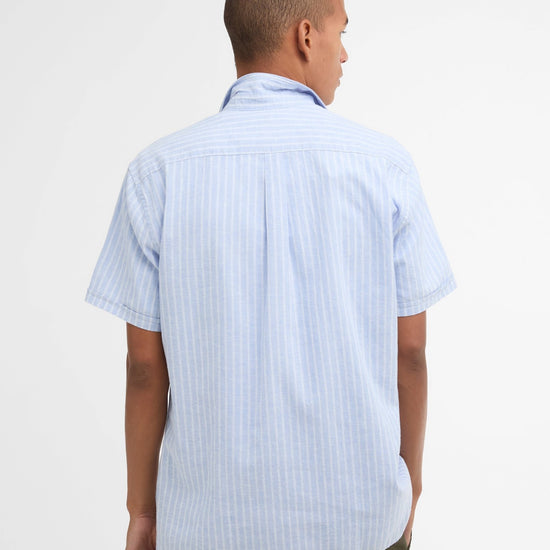 Young Ideas & Henmores - Nelson Striped Summer Fit Shirt - BL33 Blue - M
