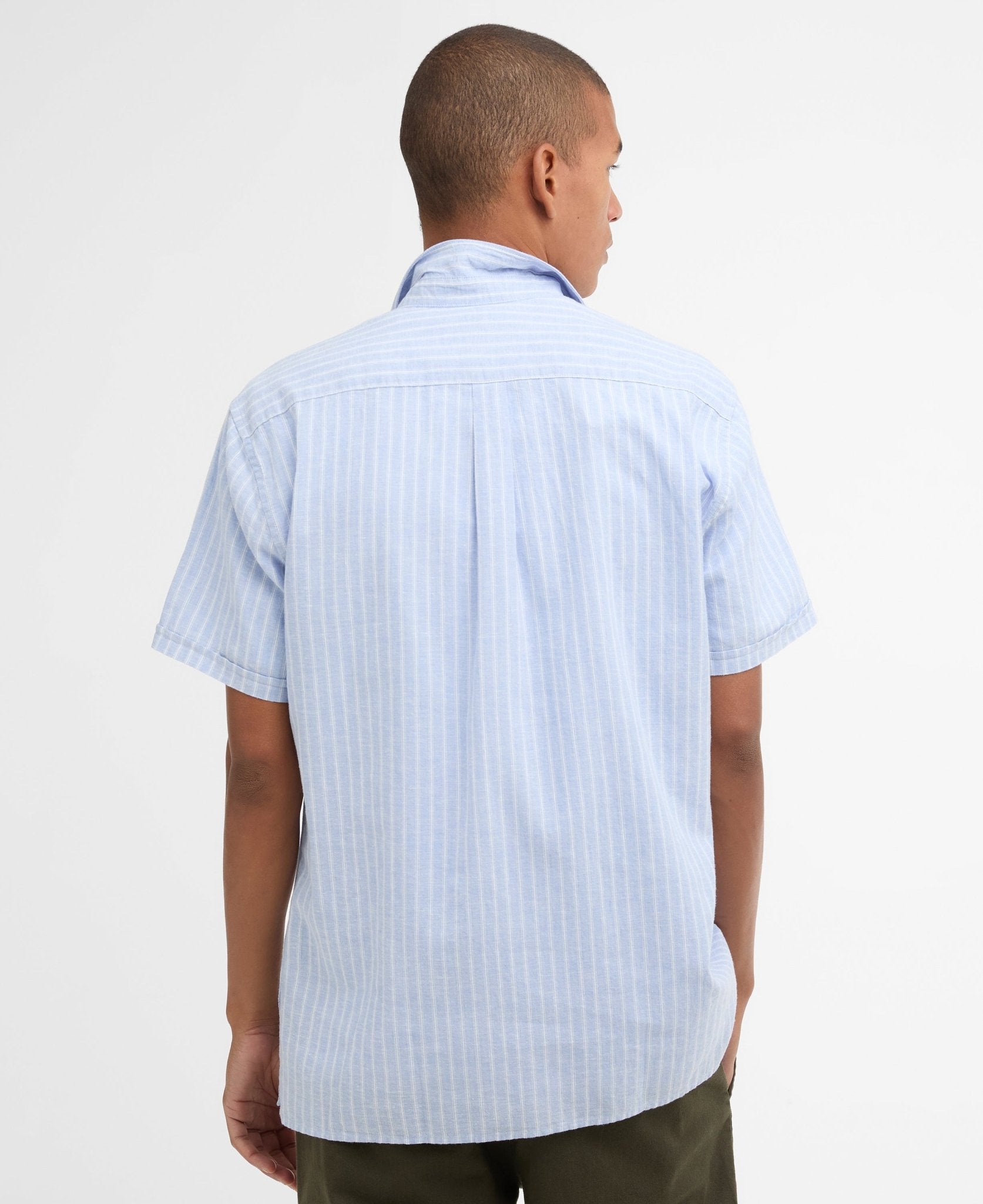 Young Ideas & Henmores - Nelson Striped Summer Fit Shirt - BL33 Blue - M