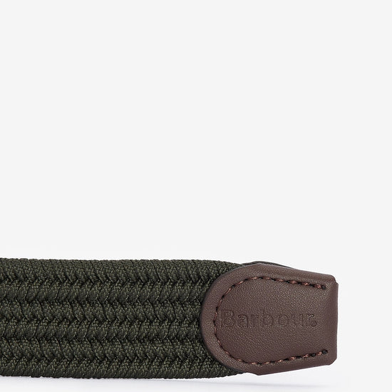 Young Ideas & Henmores - Nevis Stretch Webbing Belt - PU97 Peppercorn - M