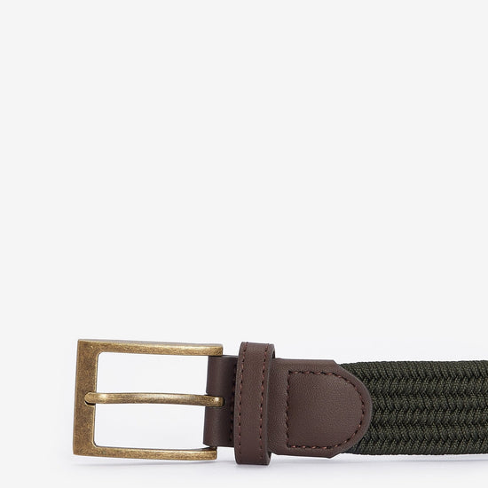 Young Ideas & Henmores - Nevis Stretch Webbing Belt - PU97 Peppercorn - M