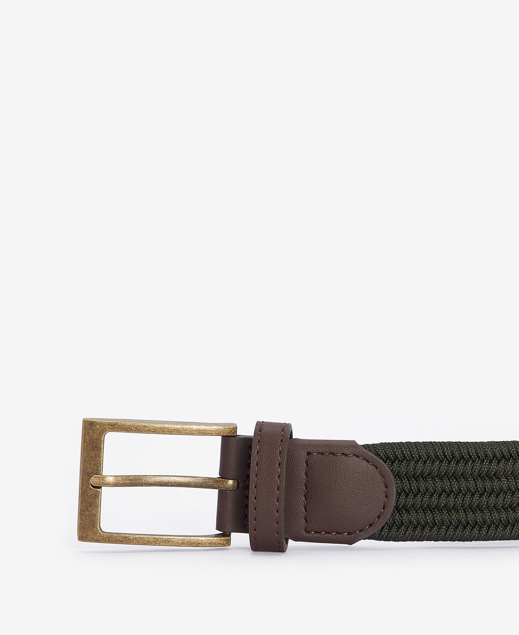 Young Ideas & Henmores - Nevis Stretch Webbing Belt - PU97 Peppercorn - M