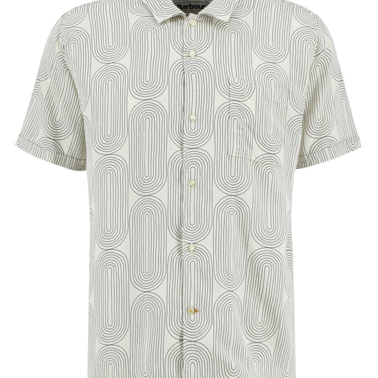 Young Ideas & Henmores - Newmill Printed Summer Fit Shirt - WH32 Whisper White - M