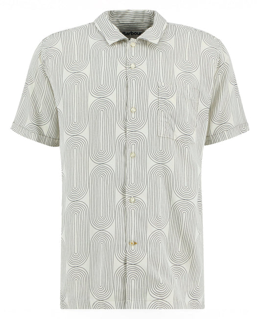 Young Ideas & Henmores - Newmill Printed Summer Fit Shirt - WH32 Whisper White - M