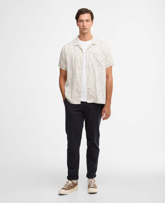Young Ideas & Henmores - Newmill Printed Summer Fit Shirt - WH32 Whisper White - M