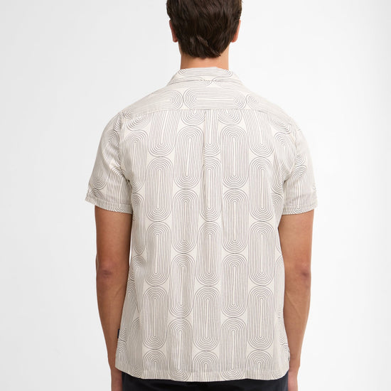 Young Ideas & Henmores - Newmill Printed Summer Fit Shirt - WH32 Whisper White - M