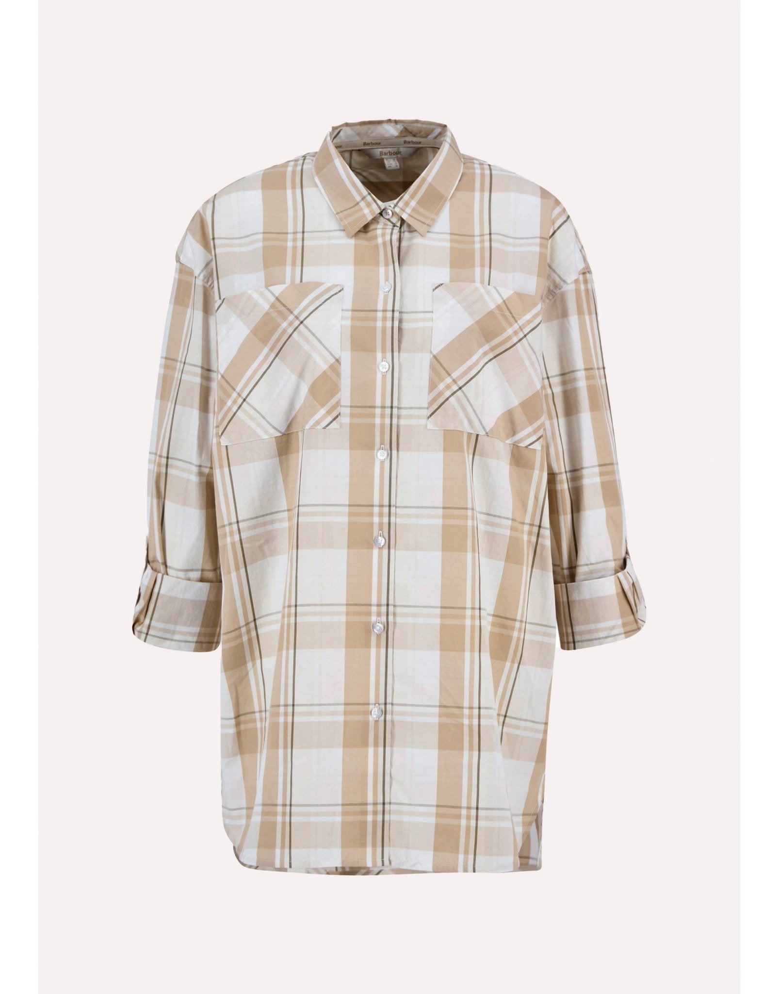 Young Ideas/Henmores - Nicola Check Shirt - BE13 Light Sand Check - 8