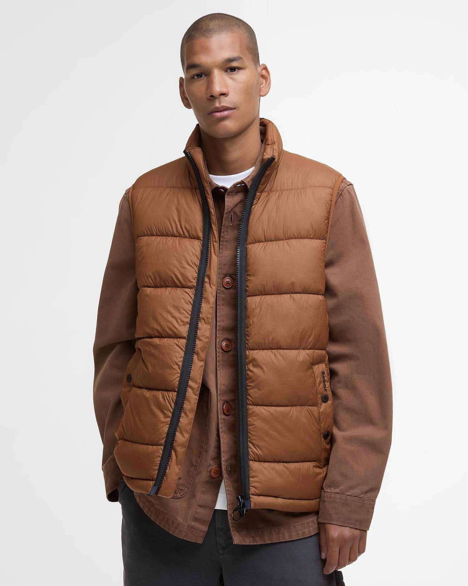 Young Ideas/Henmores - Offshore Quilted Gilet - BR51 Umber - M