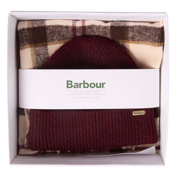 Young Ideas & Henmores -Olivia Beanie & Scarf Gift Set -TN92 Light Muted Tartan -OS