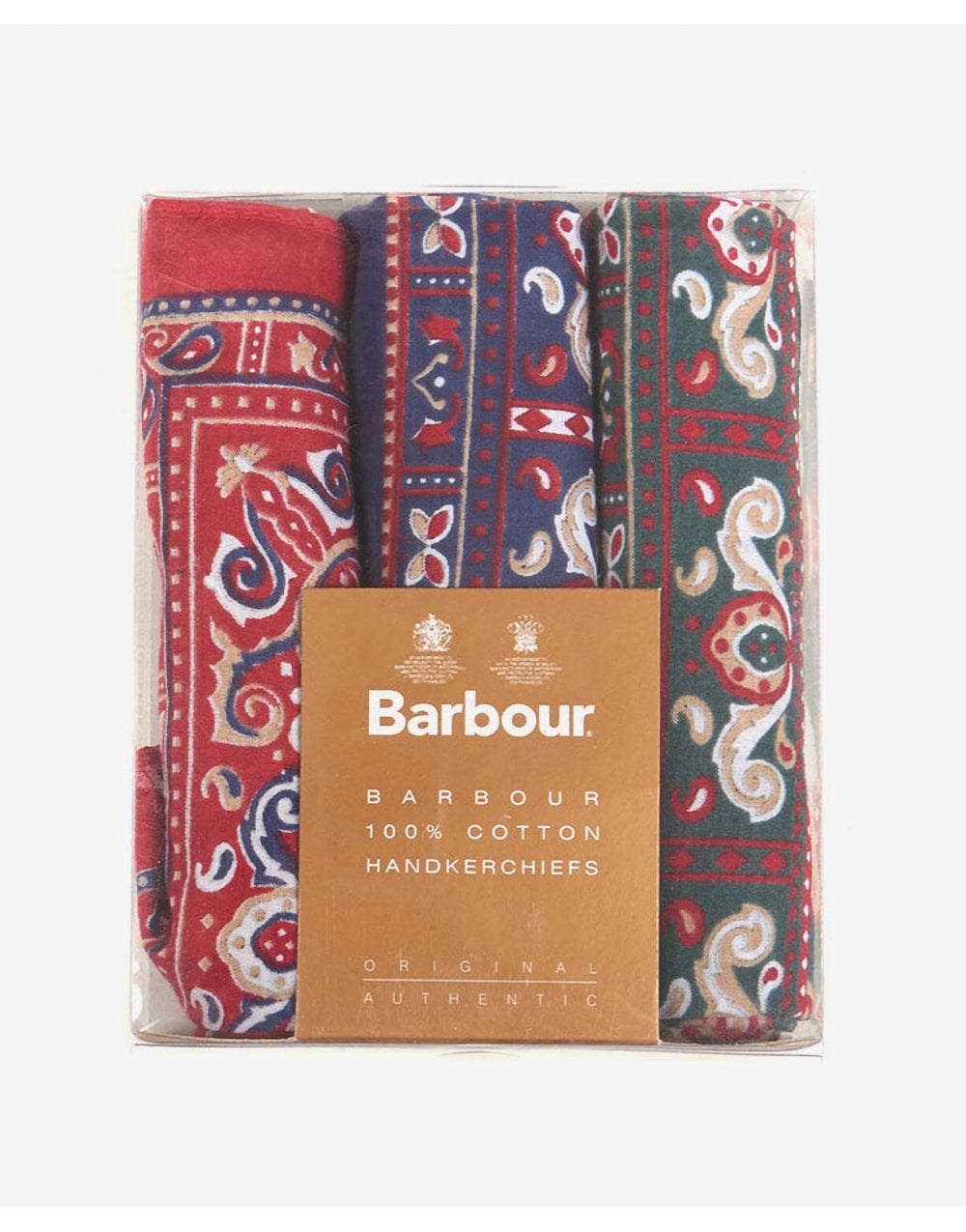 Young Ideas/Henmores - Paisley Hankies - Boxed Set - MI11 Red/Green/Navy - OS