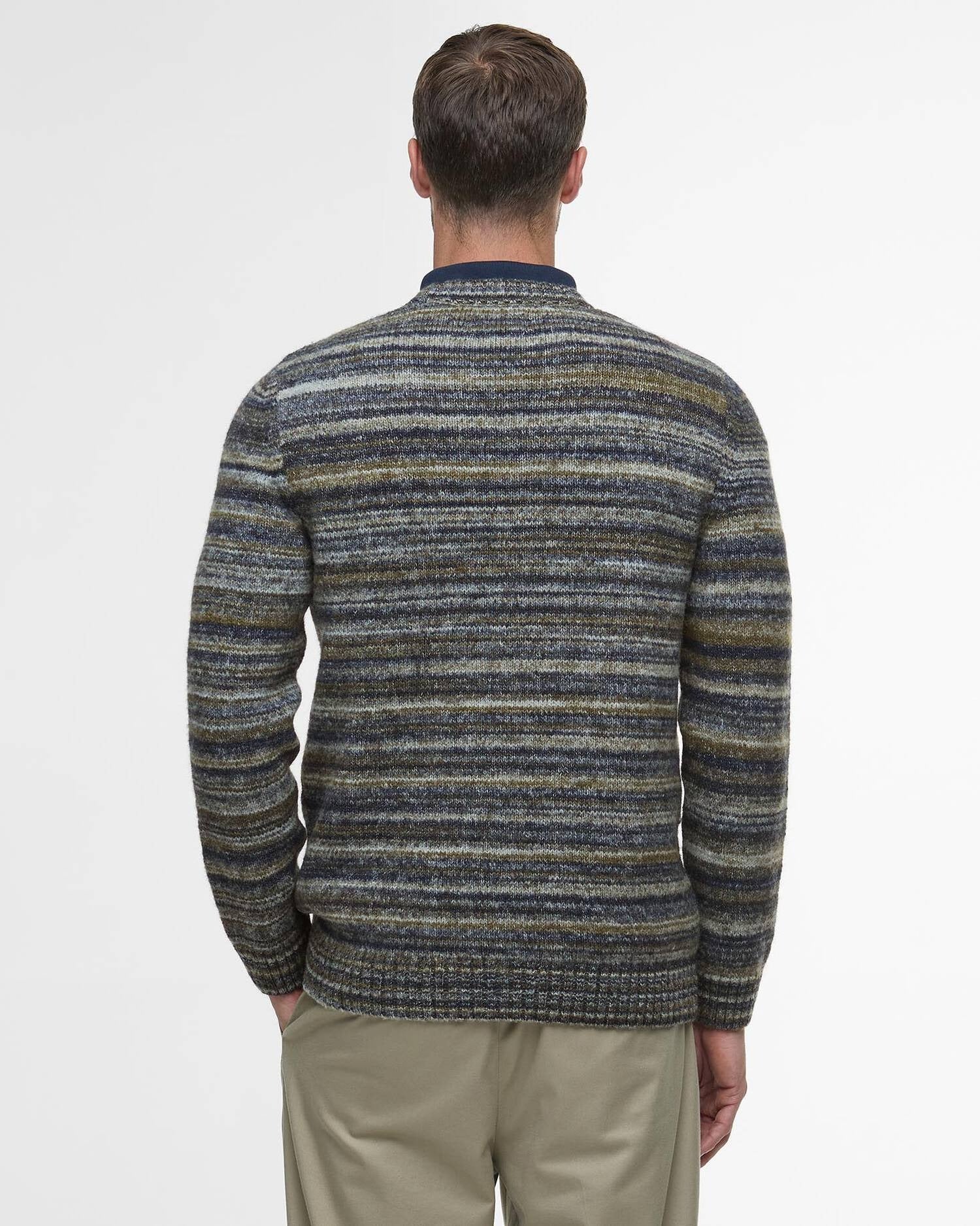 Young Ideas/Henmores - Pateley Crew Neck Sweater - Inky Marl - M
