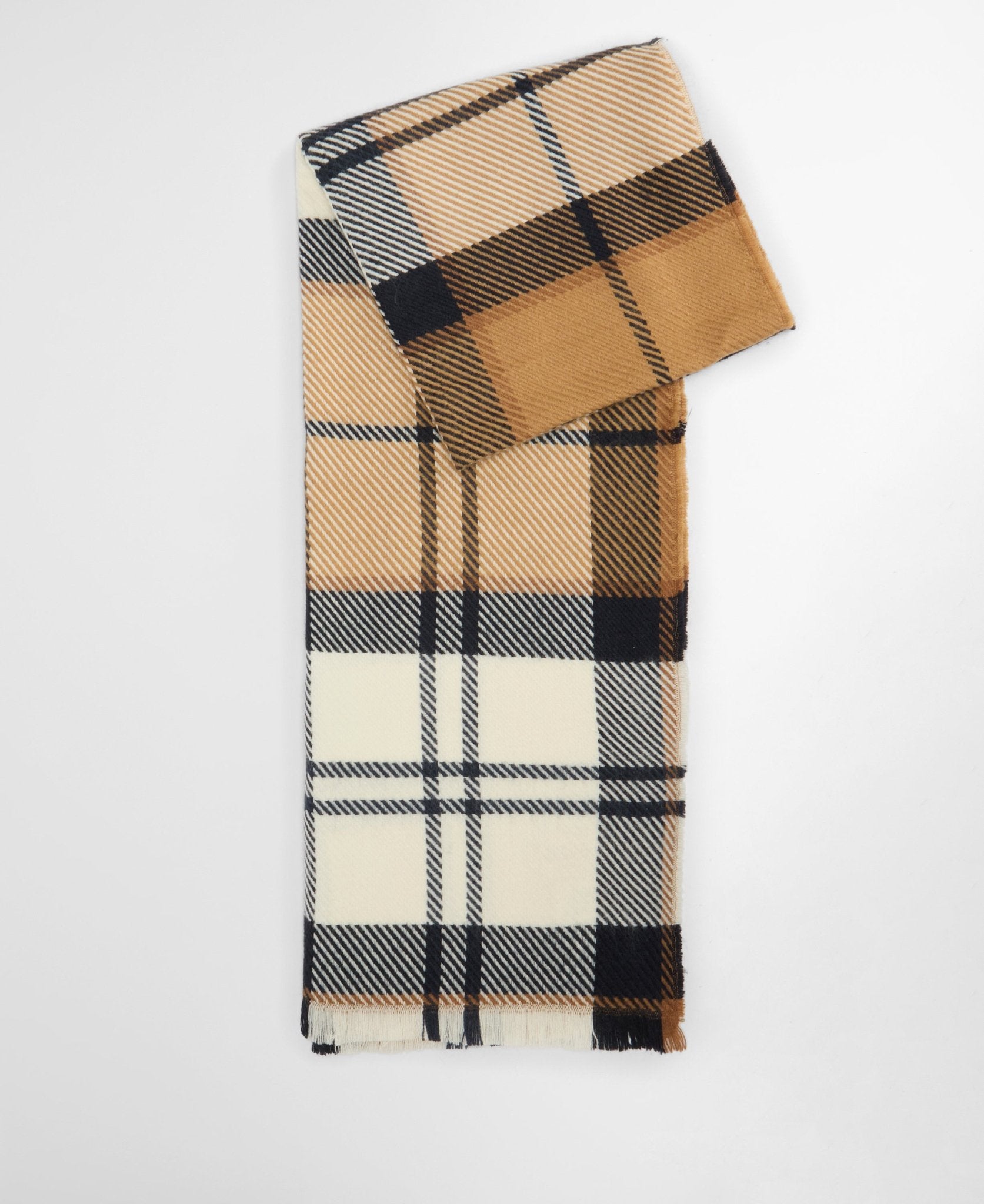 Young Ideas & Henmores -Pendle Beanie & Blair Scarf Gift Set -TN26 Light Birchwood Tartan -OS