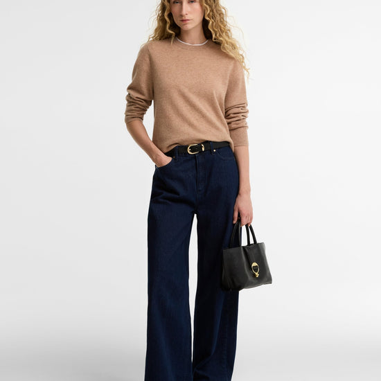 Young Ideas & Henmores -Penwood Cashmere Knitted Jumper -BE52 Camel -8