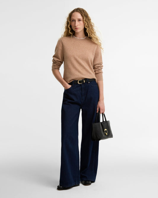 Young Ideas & Henmores -Penwood Cashmere Knitted Jumper -BE52 Camel -8