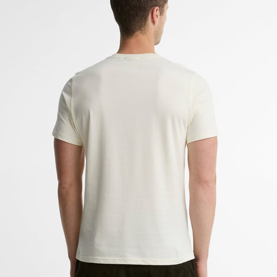 Young Ideas & Henmores -Pheasant Graphic Tailored T-Shirt -WH32 Whisper White -L