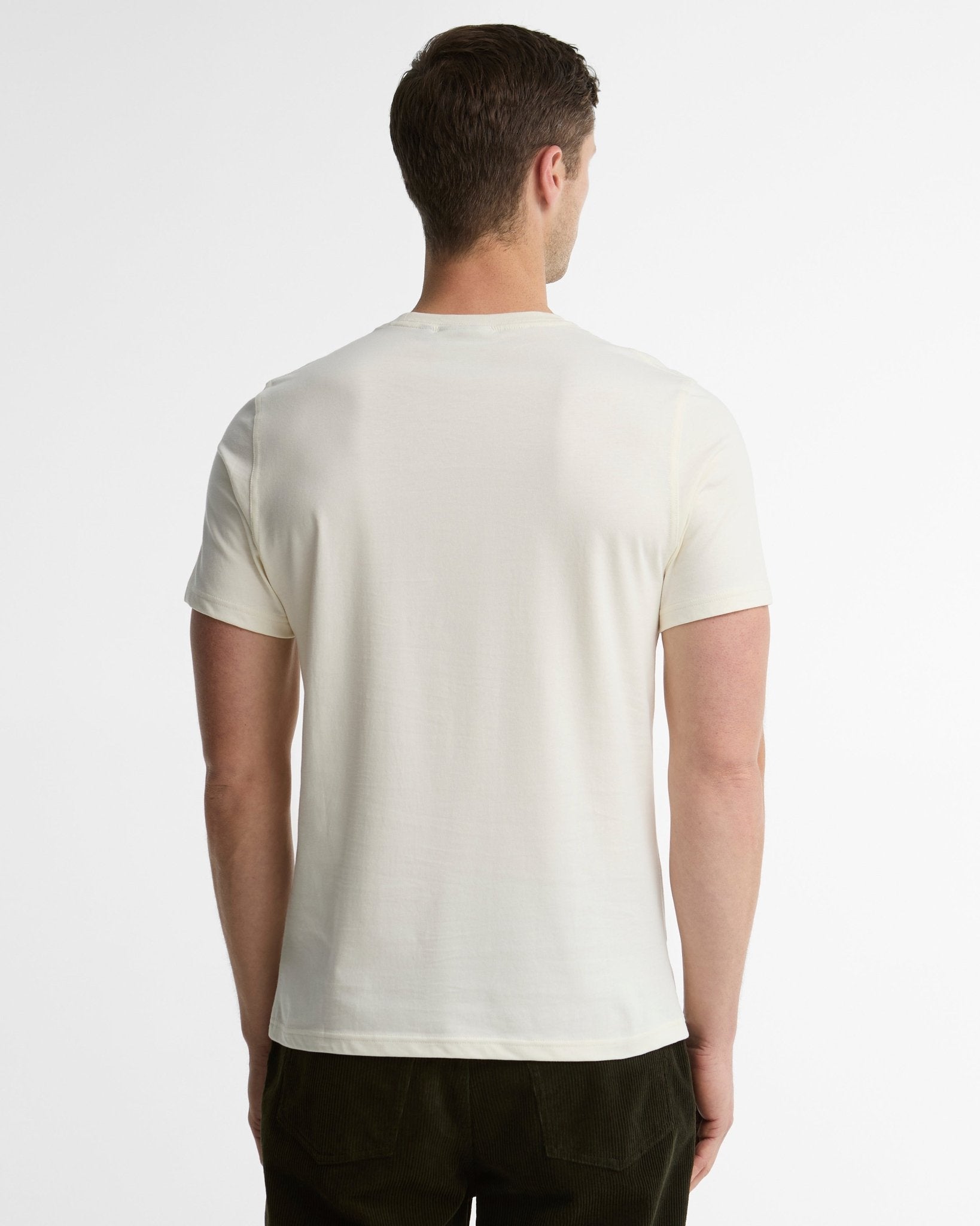Young Ideas & Henmores -Pheasant Graphic Tailored T-Shirt -WH32 Whisper White -L