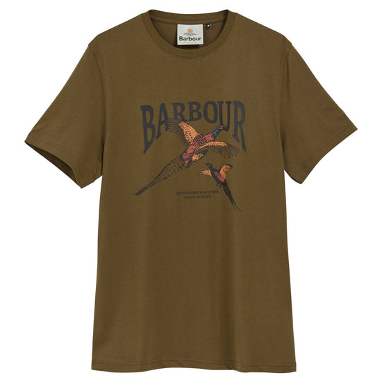 Young Ideas & Henmores -Pheasant Graphic Tailored T-Shirt -OL78 Beech -L
