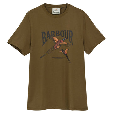Young Ideas & Henmores -Pheasant Graphic Tailored T-Shirt -OL78 Beech -L
