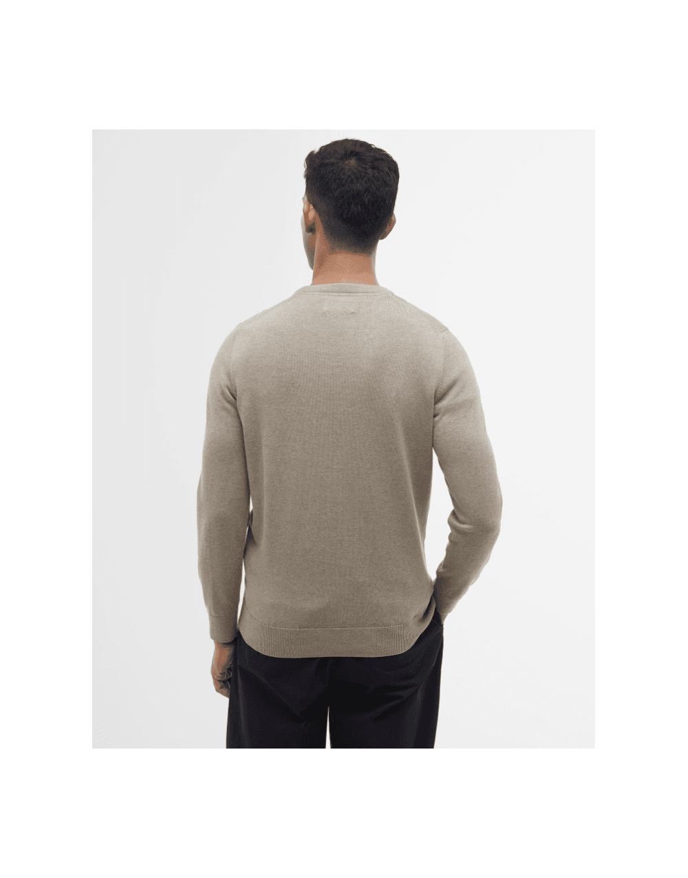 Young Ideas/Henmores - Pima Cotton Crew Neck Jumper - BR98 Bitter Chocolate - M