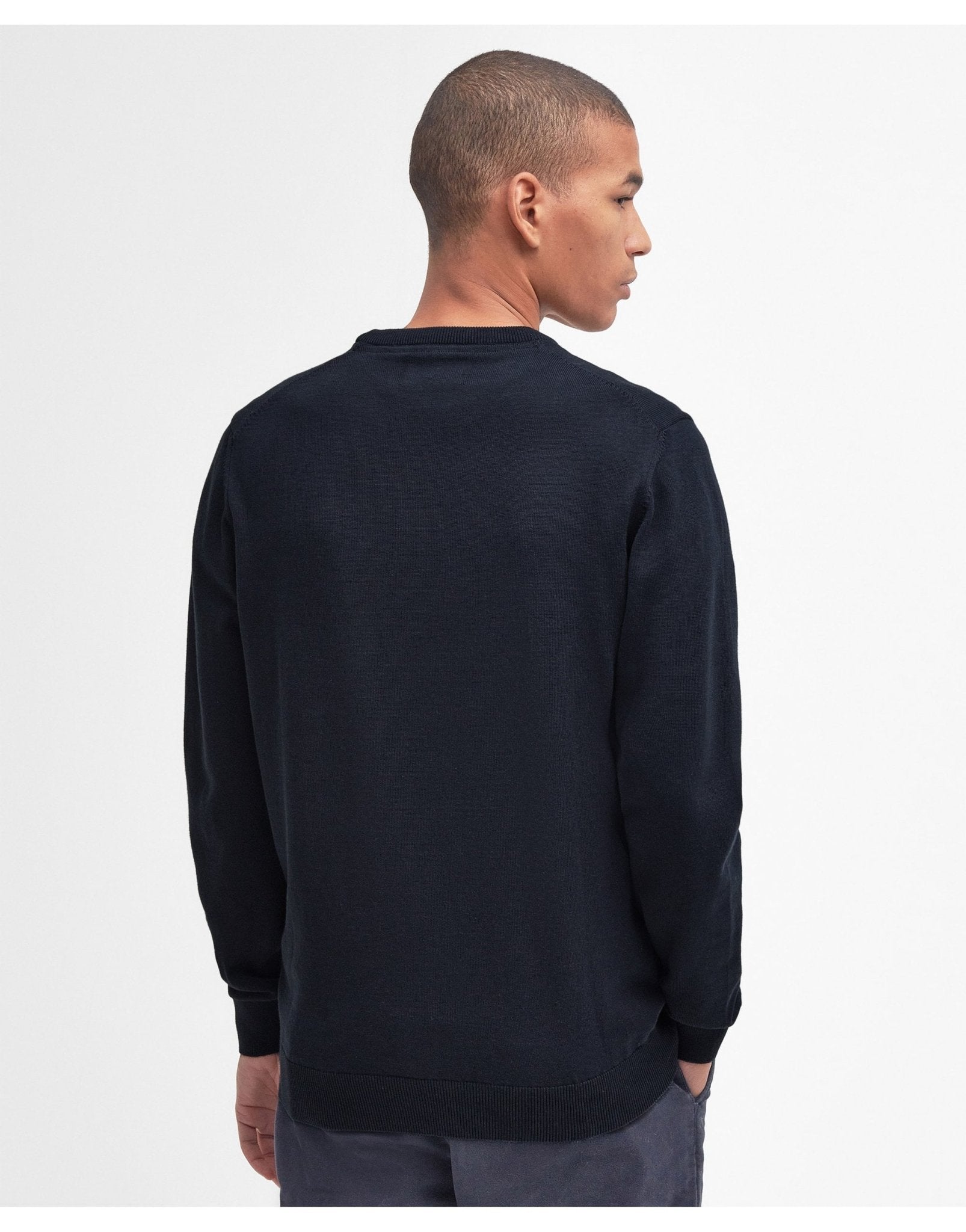 Young Ideas/Henmores - Pima Cotton Crew Neck Jumper - BR98 Bitter Chocolate - M